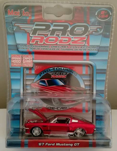 Maisto 1967 Ford Mustang GT -- Candy Red -- Maisto: Pro Rodz Maisto