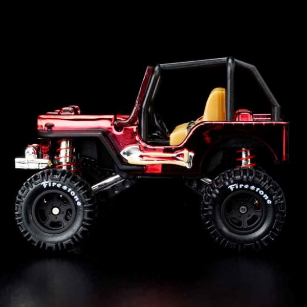 Hot Wheels RLC Exclusive 1944 Willys MB RED - Harla Hotwheels Diecast 