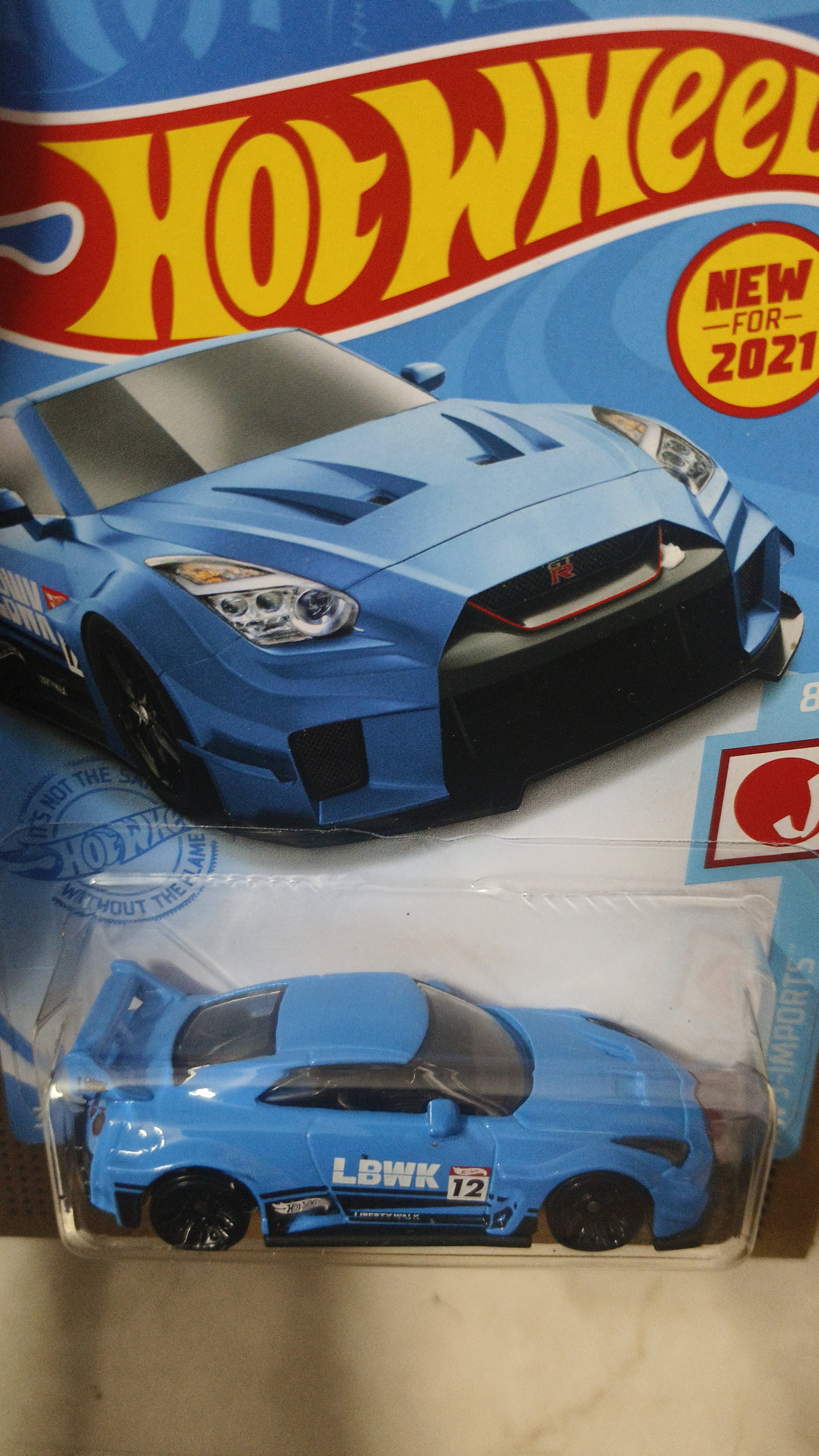 Hot wheels 2021 LB Silhouette Works GT Nissan 35GT-RR Ver 2 Liberty walk Blue (US Card) - Harla Hotwheels Diecast 