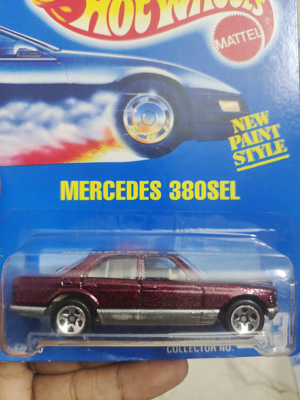Hot Wheels Mercedes 380 SEL (USA Imported / 1991 Card) - Harla Hotwheels Diecast 
