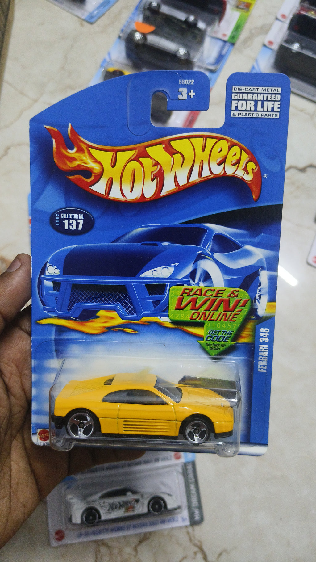 Hot Wheels Ferrari 348 (2001 Year card) - Harla Hotwheels Diecast 