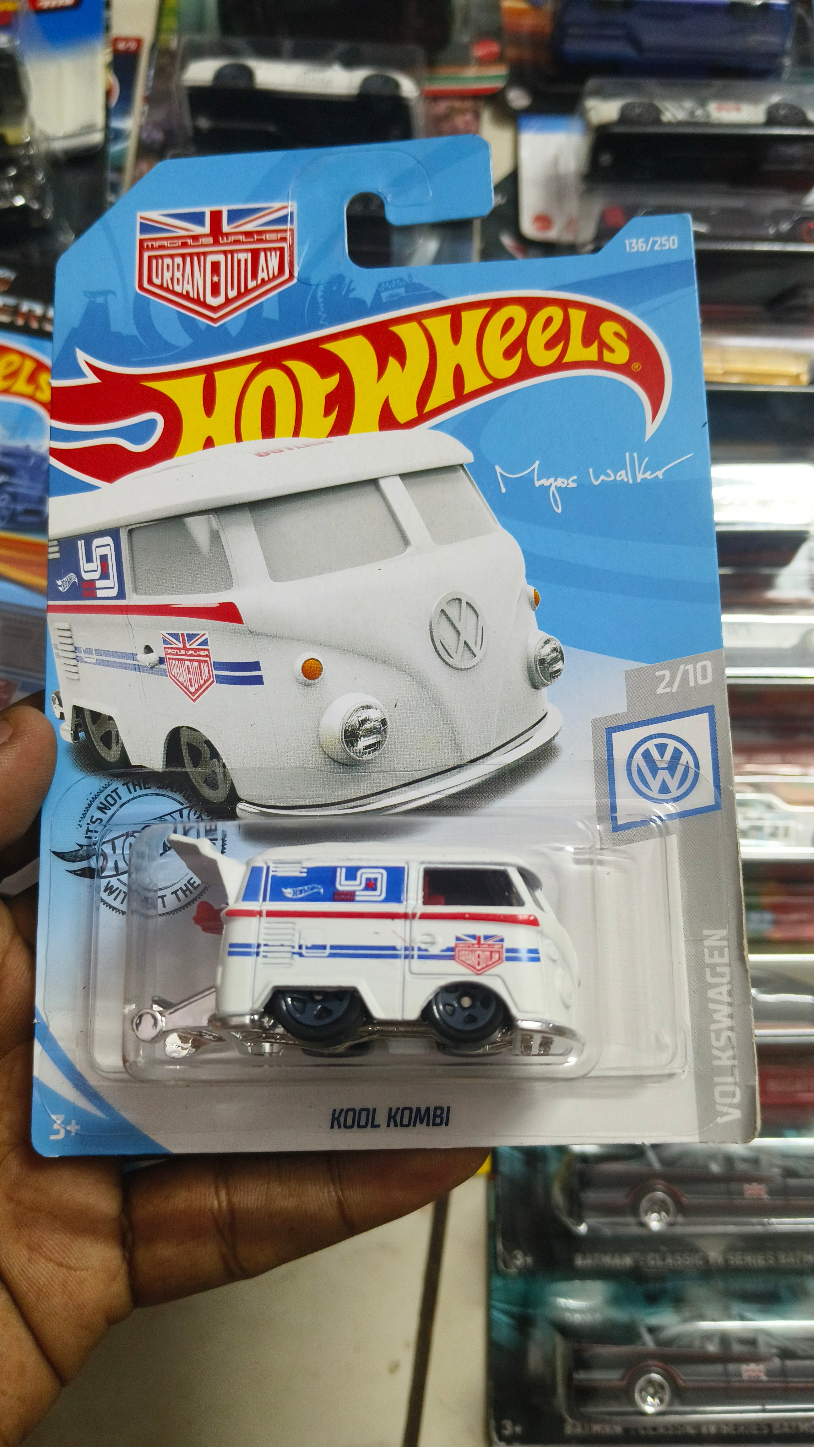 Hot Wheels KOOL KOMBI White (Imported card) - Harla Hotwheels Diecast 