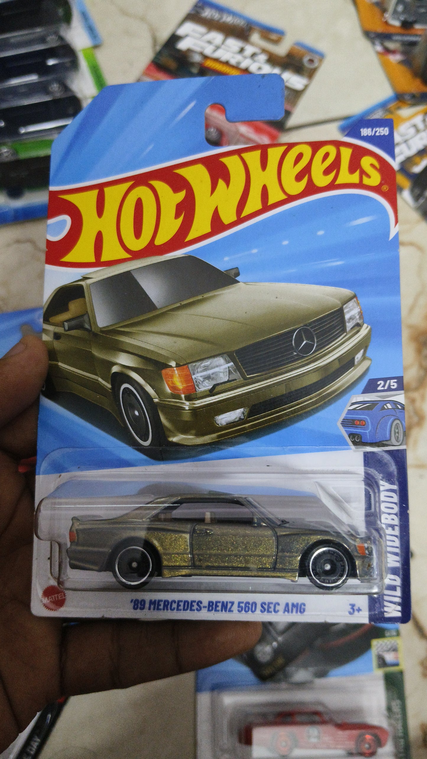 Hot Wheels 89 Mercedes - Benz 560 SEC AMG - Harla Hotwheels Diecast 
